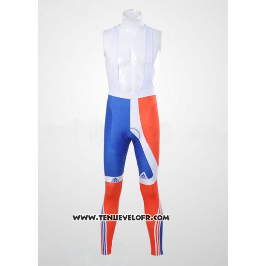 2012 Maillot Ciclismo Sky Champion Regno Unito Orange et Bleu Manches Longues et Cuissard